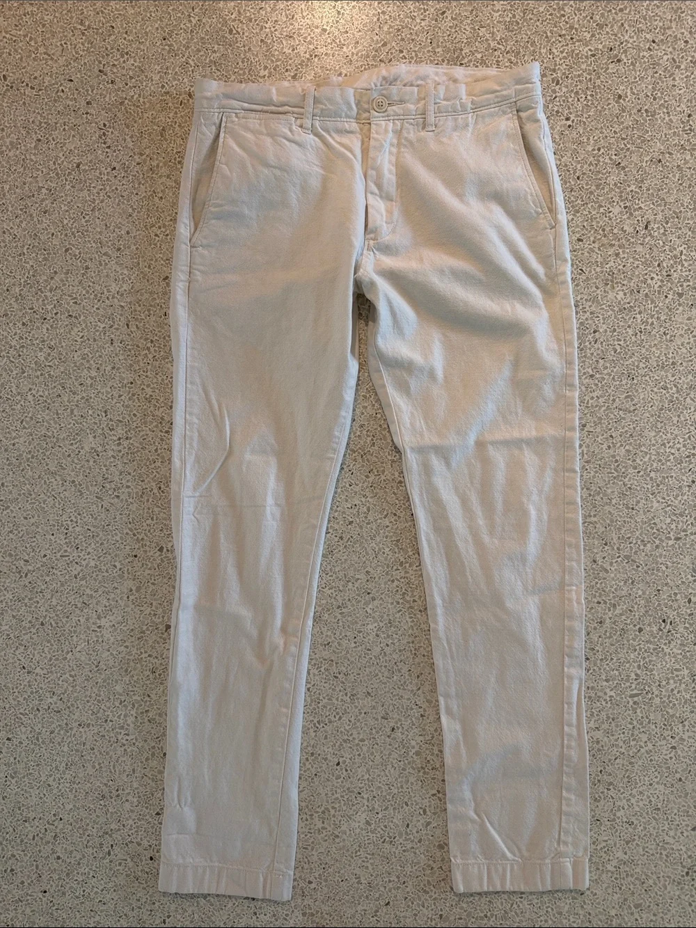 J. Crew Men's 484 White Ecru Chino Pants 31 x 31